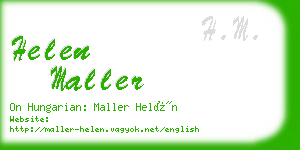 helen maller business card